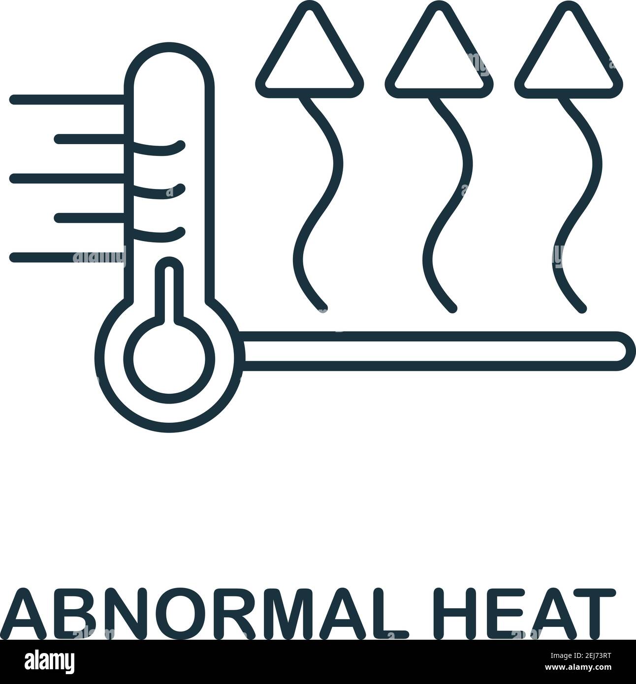 Abnormal Heat icon. Simple element from natural disaster collection ...
