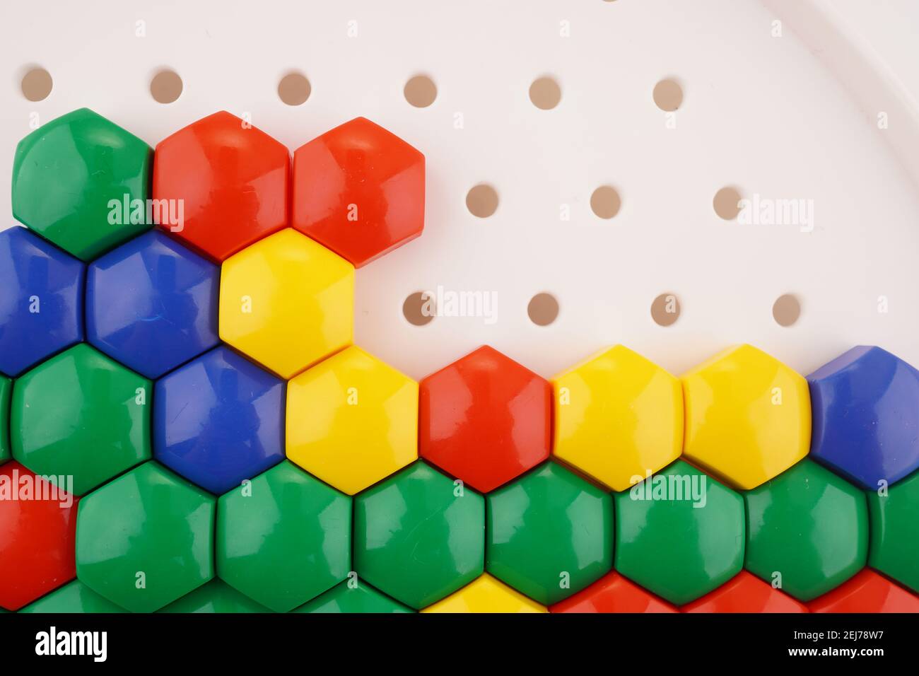 colored mosaic on white background Stock Photo