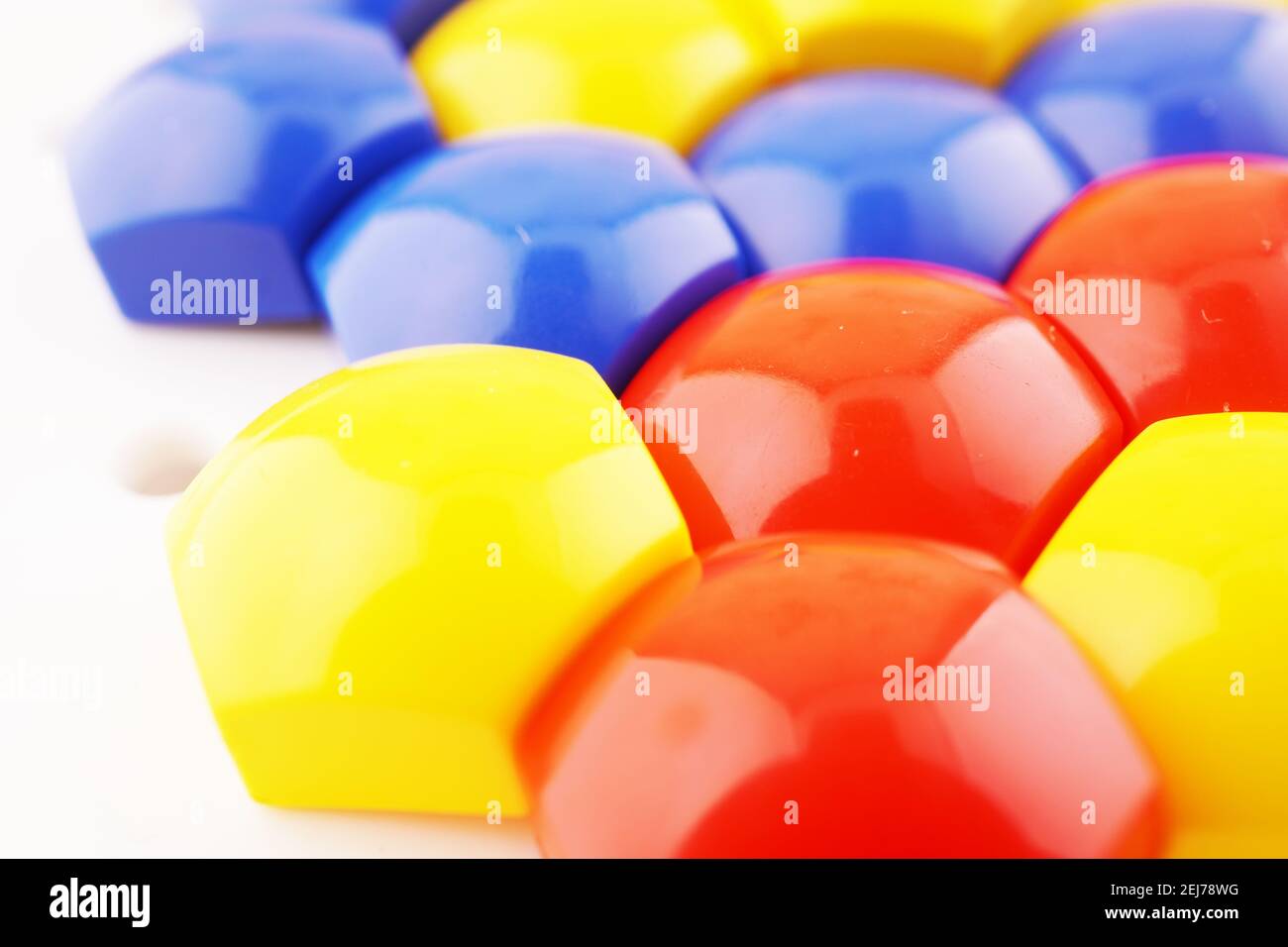 colored mosaic on white background Stock Photo