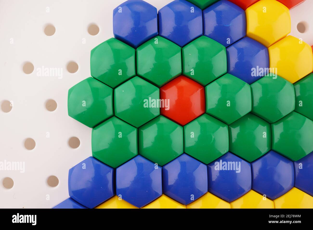 colored mosaic on white background Stock Photo
