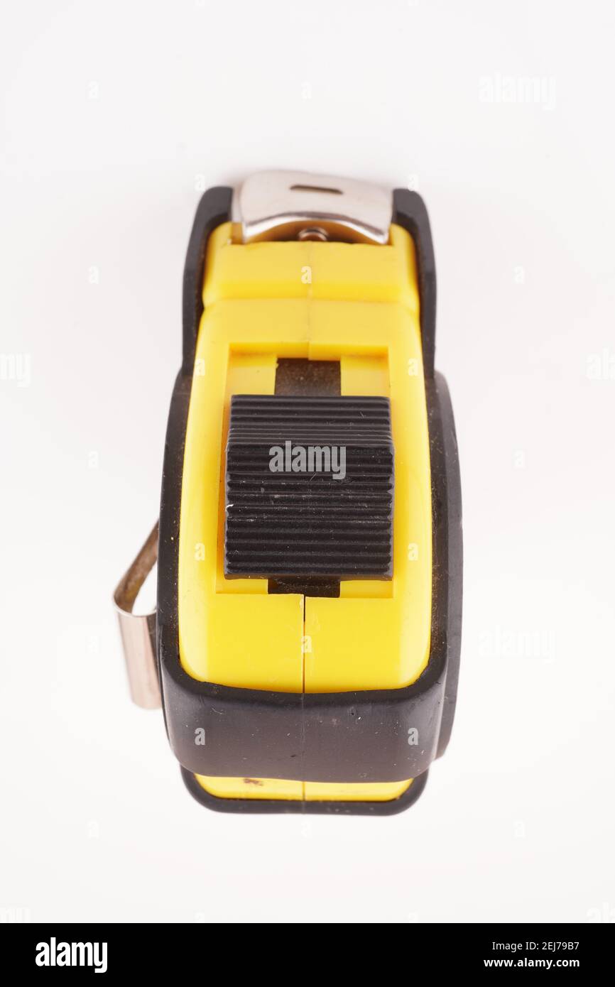 tape measure on white background Stock Photo - Alamy