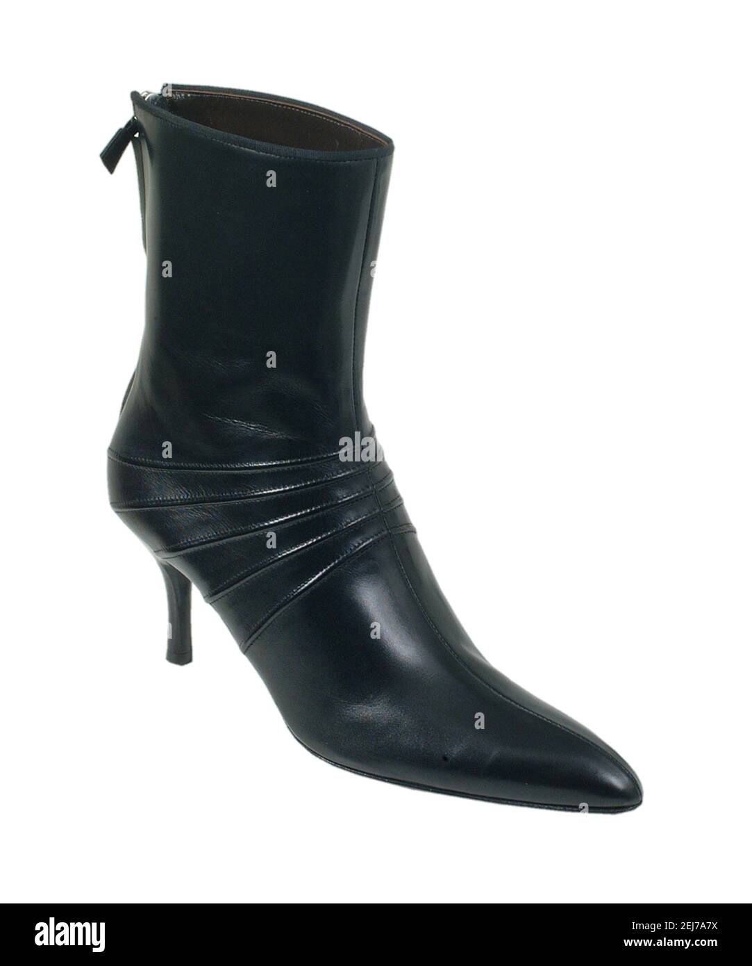 Trendy women boots for all seasons. Studio shoot. Stock Photo