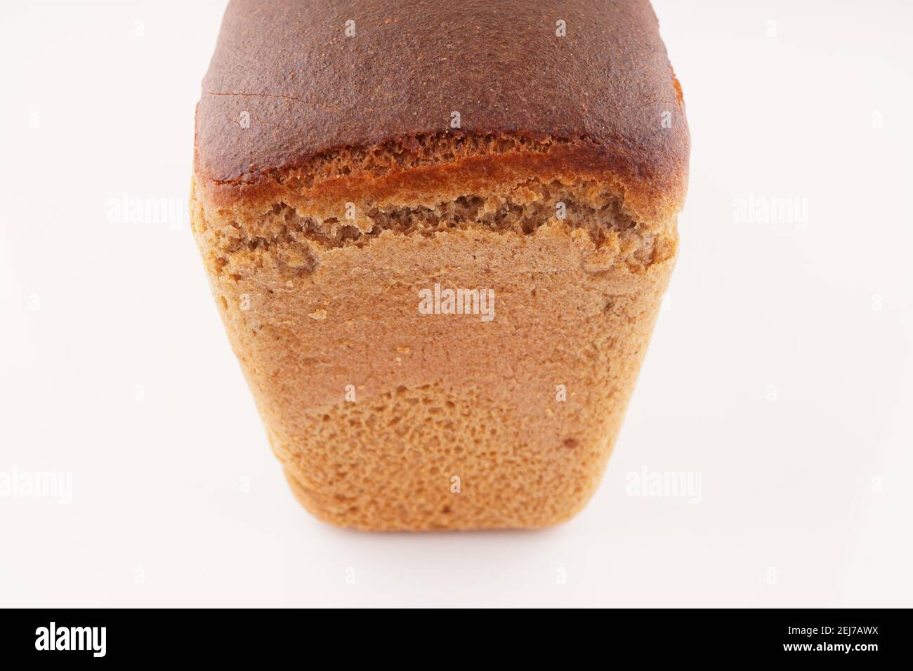 loaf of bread on a white background Stock Photo - Alamy