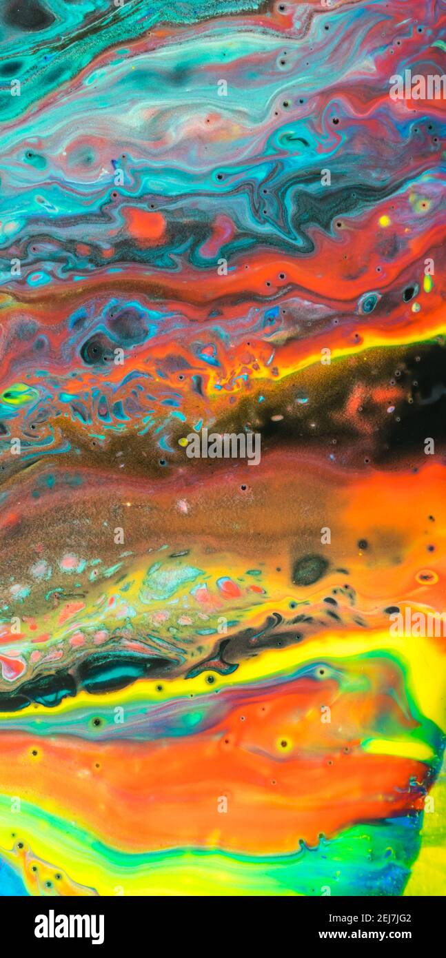 Abstract colorful fluid art painting pattern background Stock Photo - Alamy