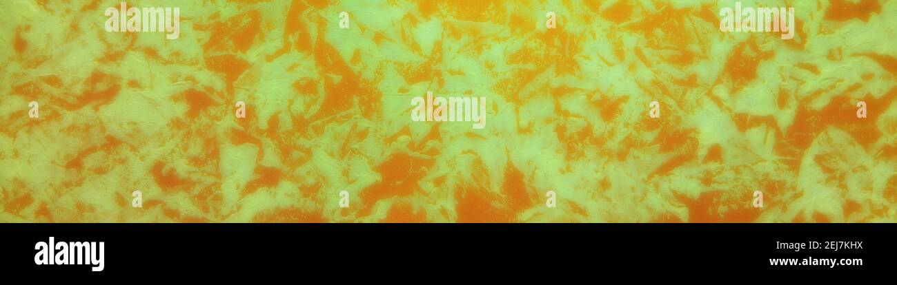Orange patterned panorama wallpaper background. Stock Photo