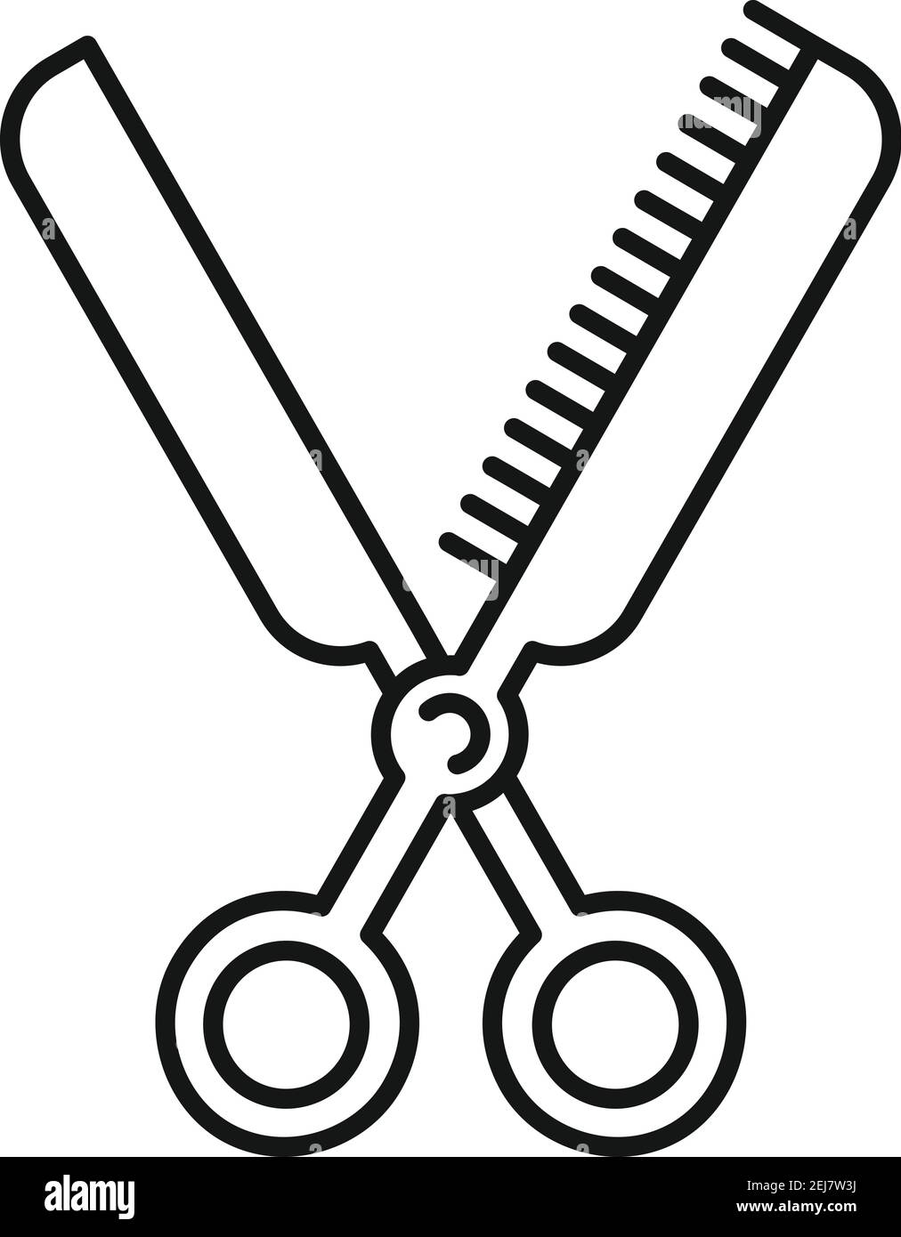 Groomer scissors icon, outline style Stock Vector Image & Art Alamy