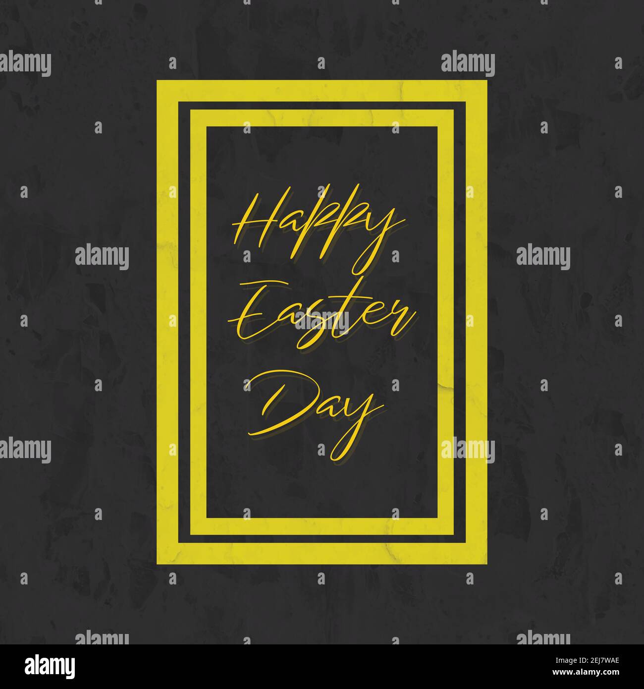 happy Easter Text Grunge Design Stock Vector