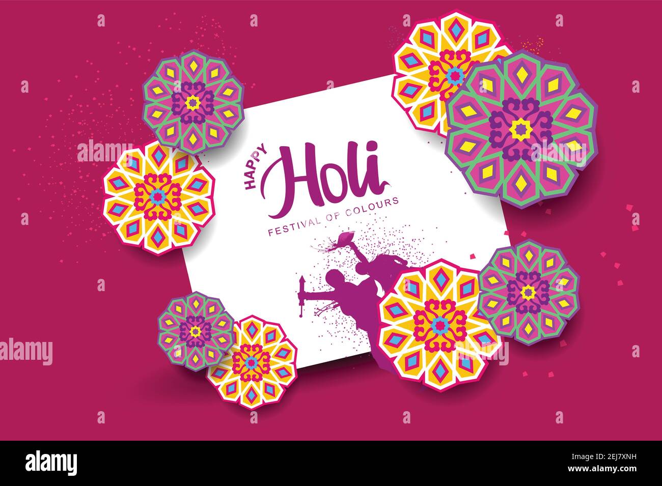 Holi greetings hi-res stock photography and images - Alamy