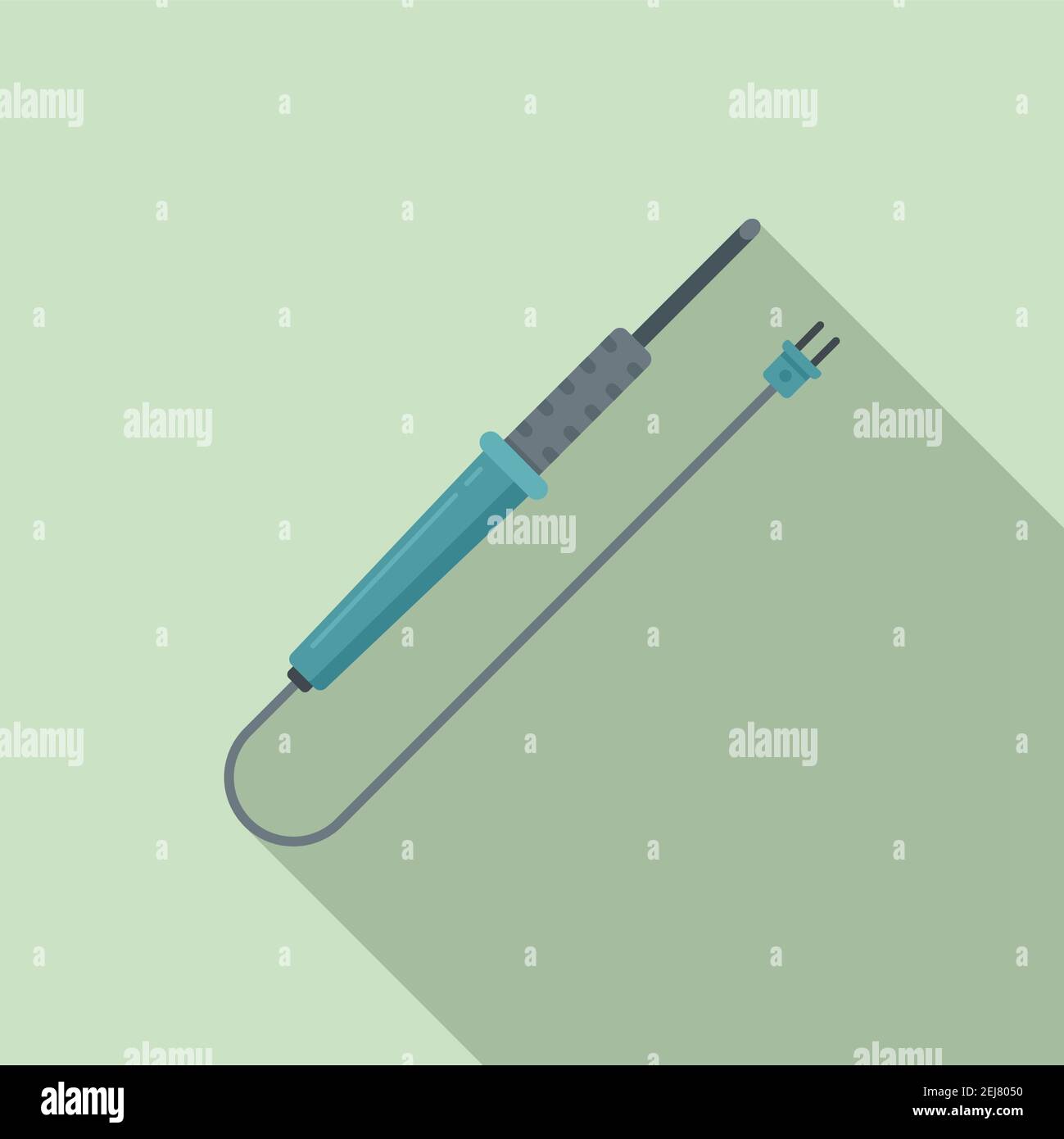Soldering parts icon, flat style Stock Vector