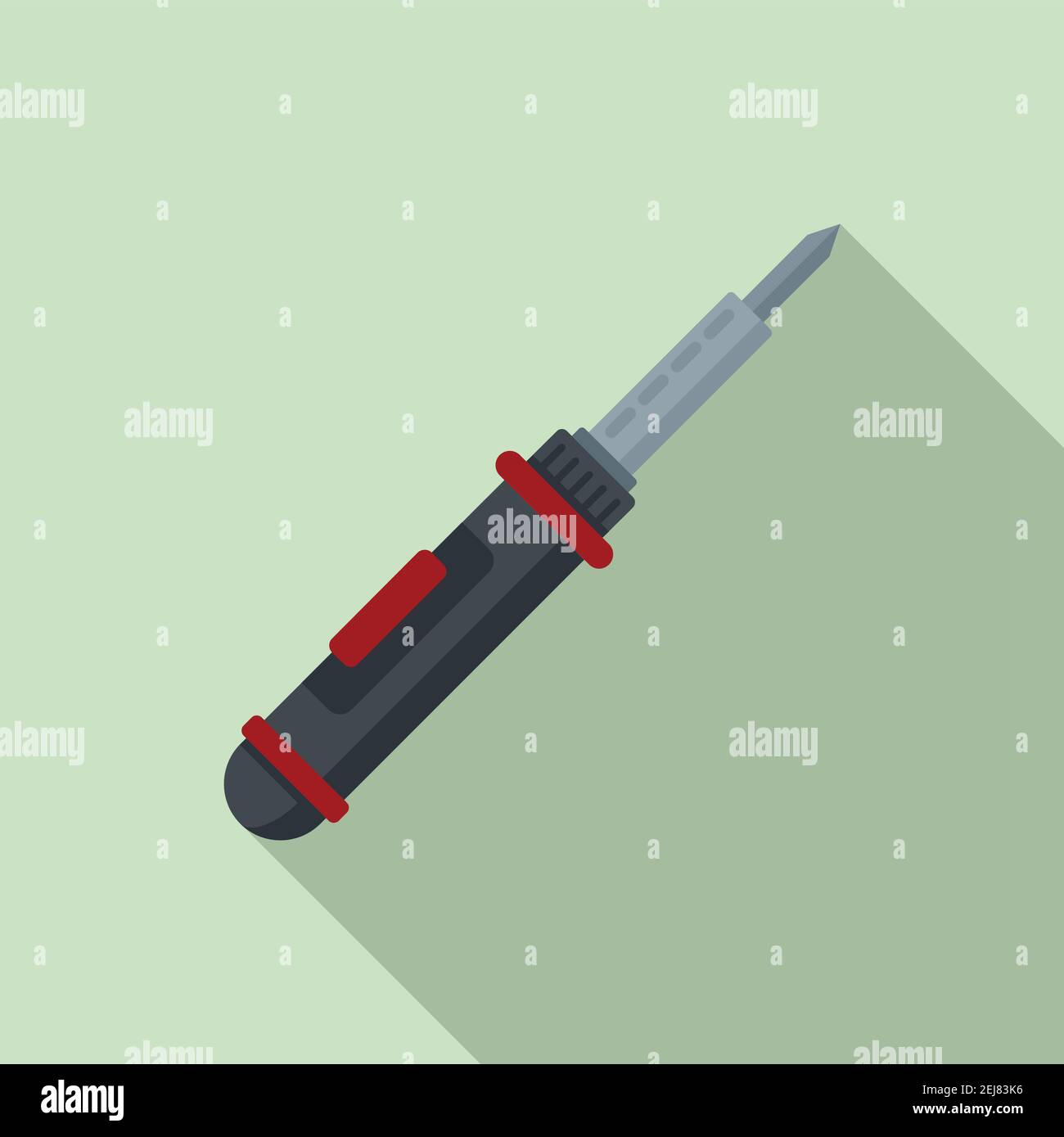 Soldering craft icon, flat style Stock Vector