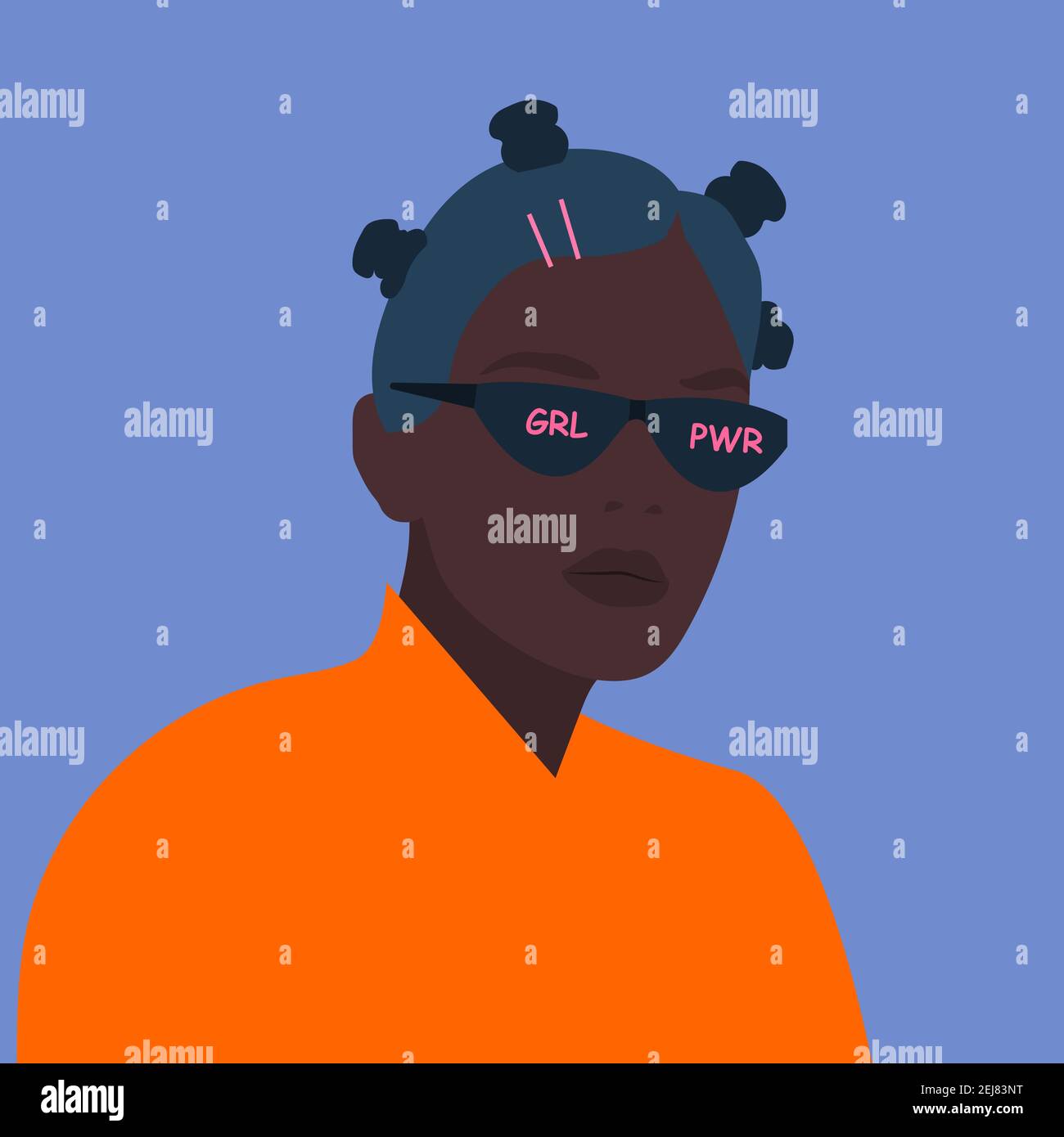 Afro Look Black Power Stock Vector Images - Alamy