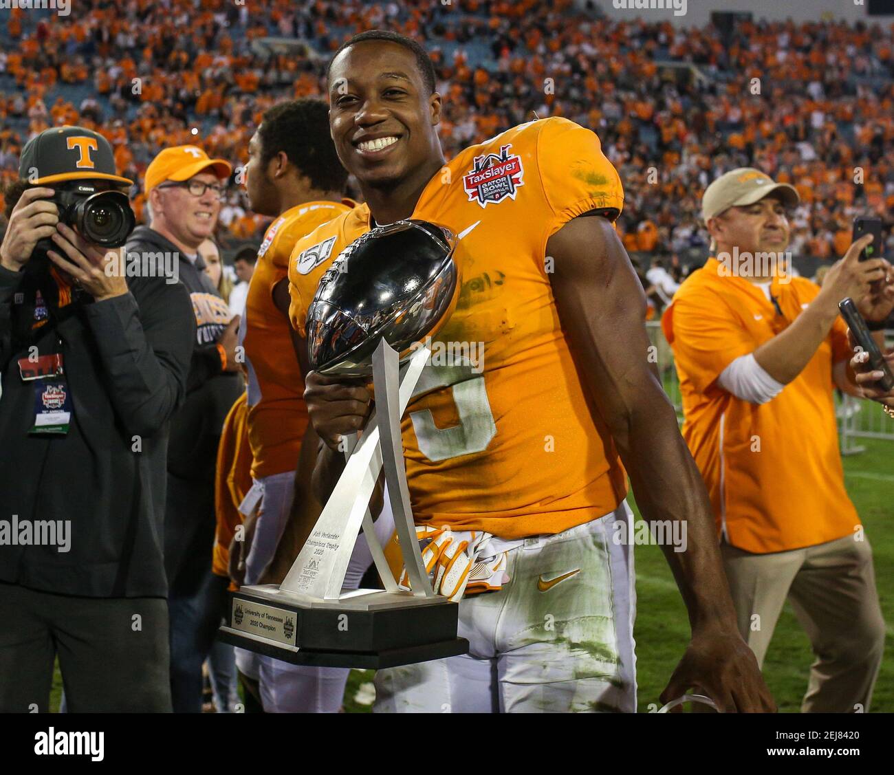 January 2, 2020 Tennessee's Josh Palmer 5 poses with the Gator Bowl