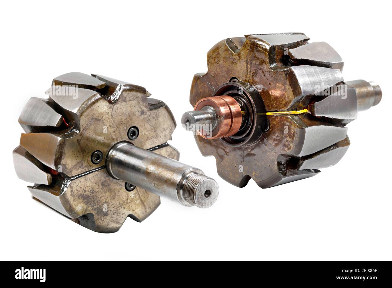 Electric motor coil Stock Photo Alamy