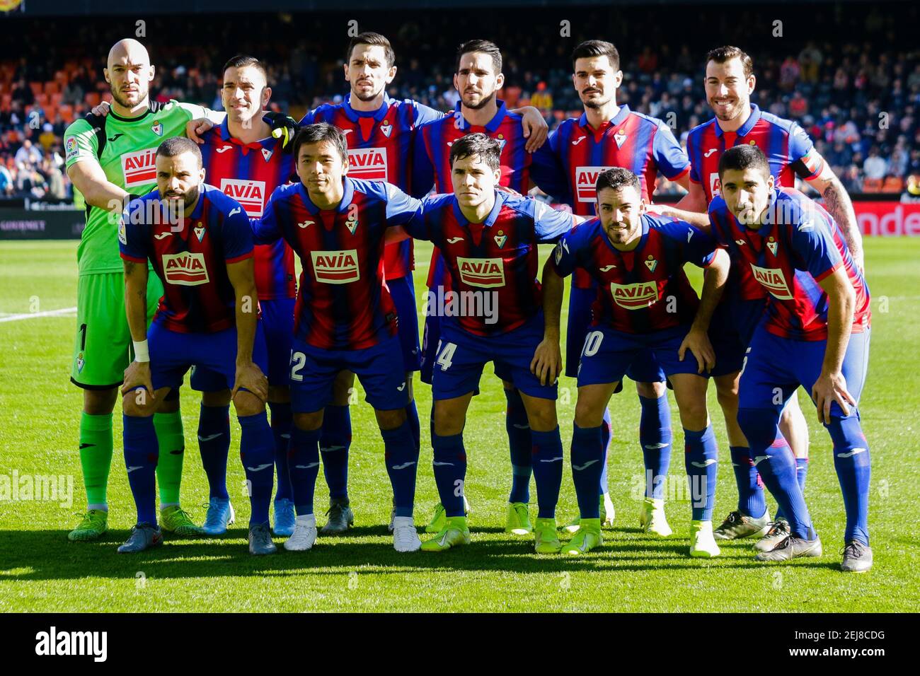 SD Eibar team group during the match Valencia CF v SD Eibar, of LaLiga  2019/2019 season, date 19. Mestalla Stadium. Valencia, Spain, 04 Jan 2020.  (Photo by pressinphoto/Sipa USA Stock Photo - Alamy