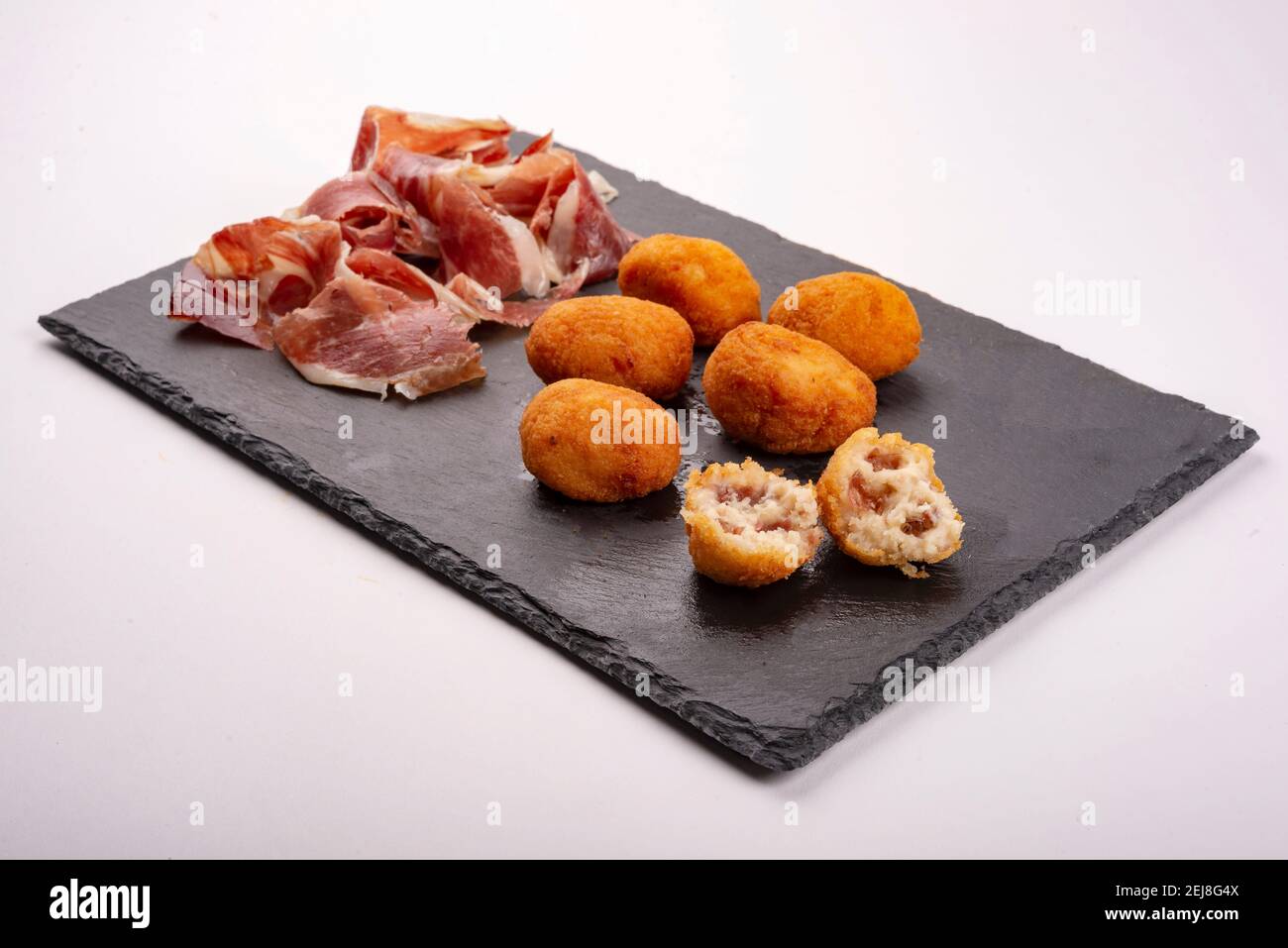 Homemade ham croquettes. typical tapas from spain Stock Photo Alamy