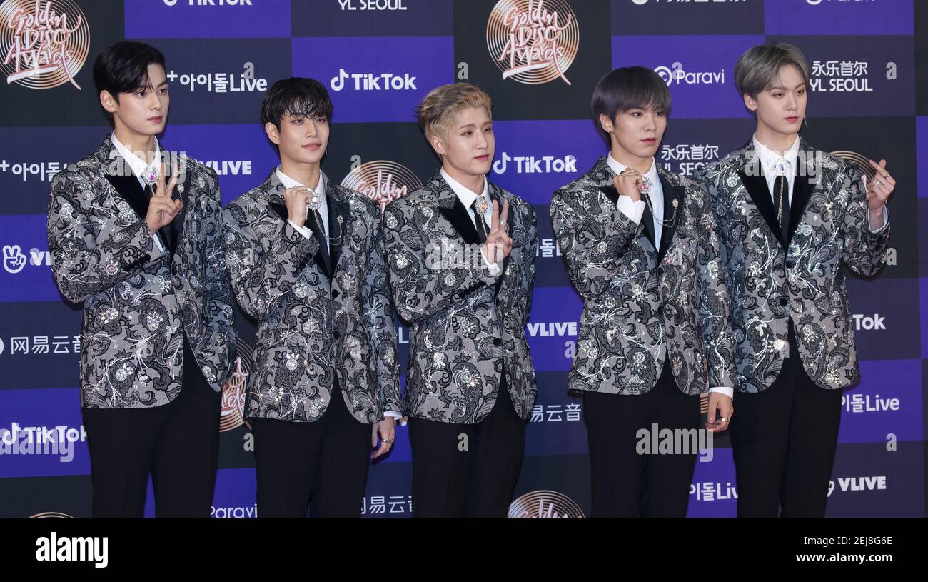 5 January 2020 - Seoul, South Korea : South Korean K-Pop boys group ...