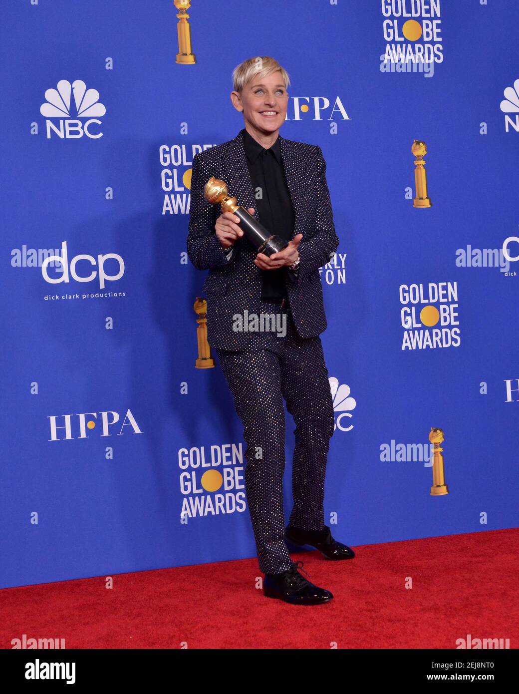 Carol Award winner Ellen DeGeneres in the press room at the