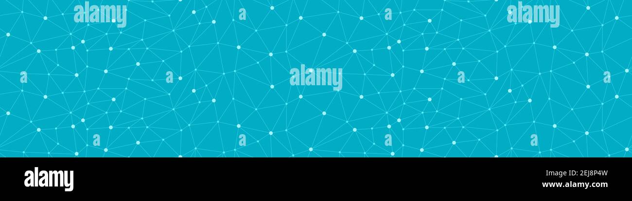 Network technolgy background. Social media concept. Seamless pattern with connected dots. Vector illustration. Stock Vector