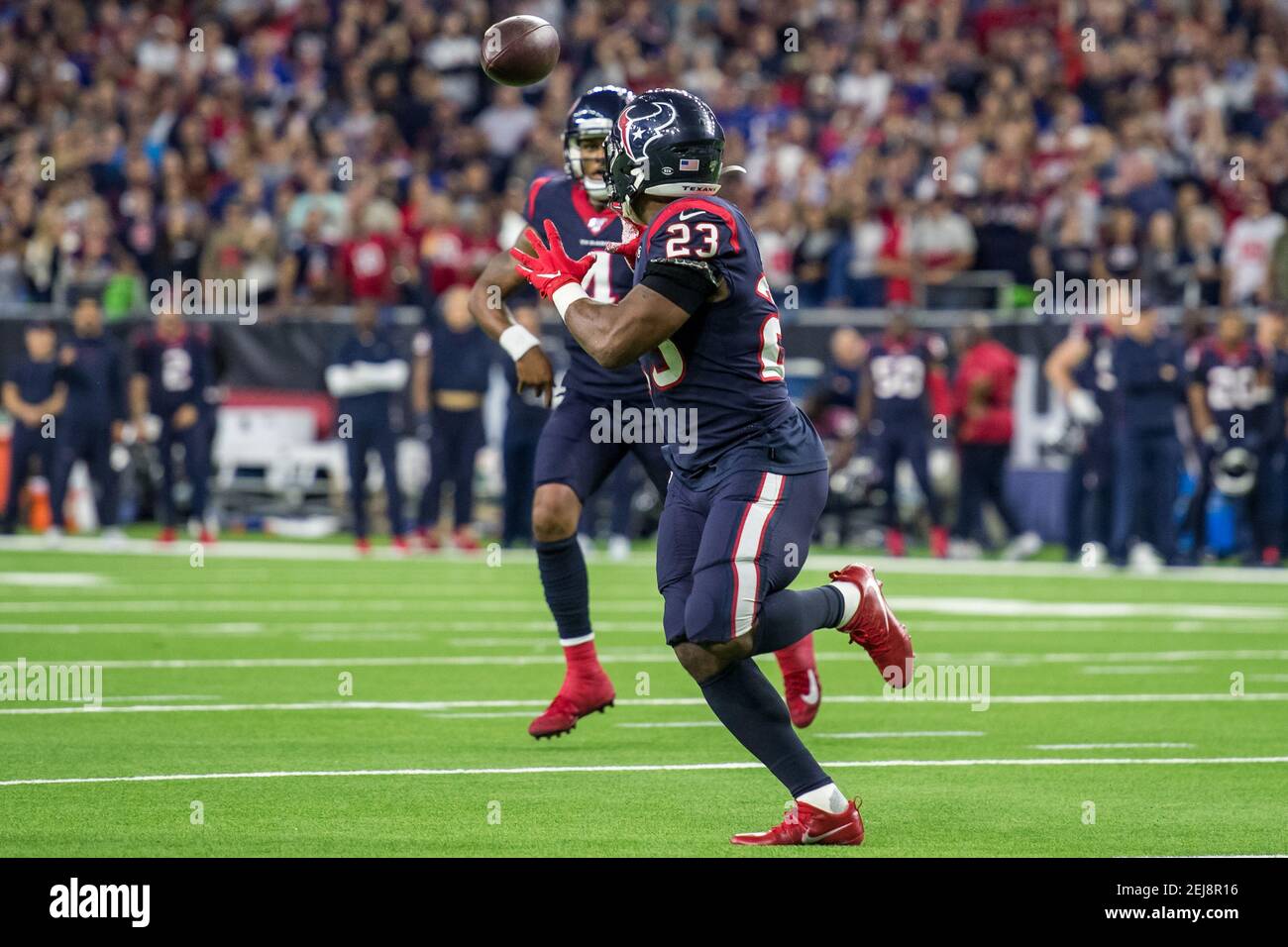 January 4, 2020: Houston Texans running back Carlos Hyde (23) makes a ...