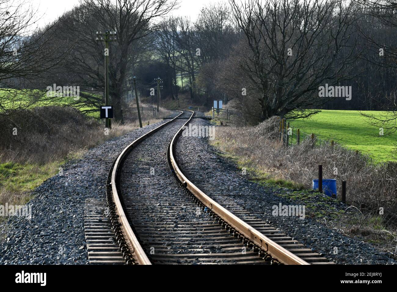 Rail Track Stock Photo Alamy