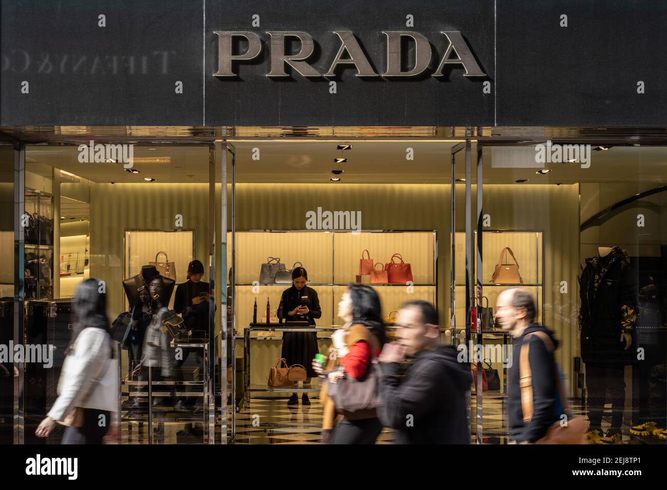 Prada will close its 15,000-square foot flagship store at Plaza 2000 along  Russell Street, Causeway Bay area, Hong Kong. China on January 6, 2020. Prada  pays HK$9 million a month, when its