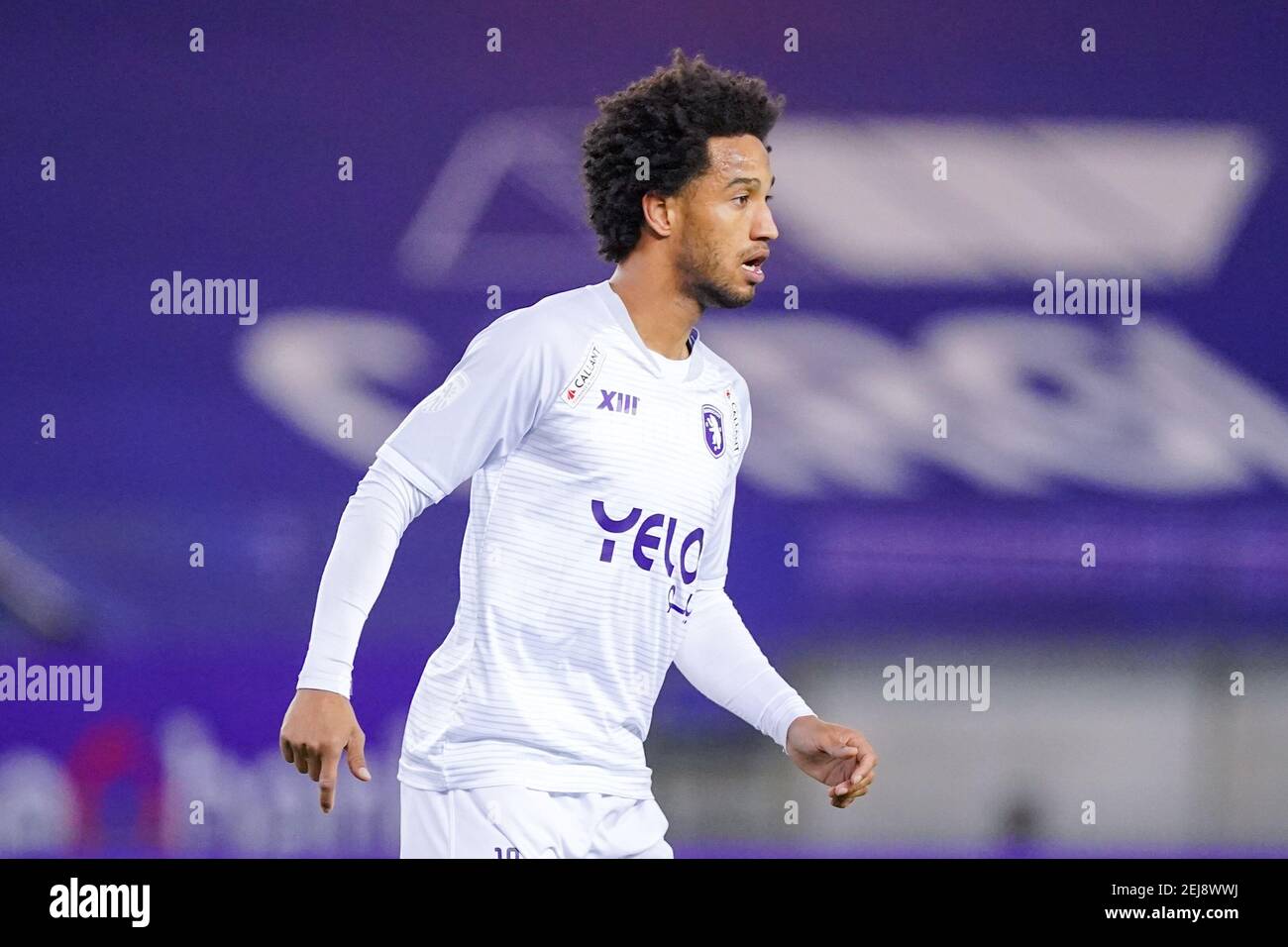 Genk Belgium February 21 Ryan Sanusi Of Beerschot Va During The Jupiler Pro League Match Between Krc Genk And Beerschot At Luminus Arena On Februa Stock Photo Alamy
