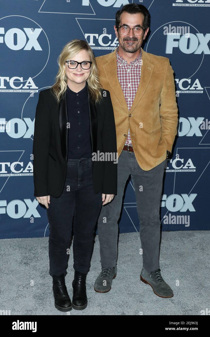 PASADENA, LOS ANGELES, CALIFORNIA, USA - JANUARY 07: Amy Poehler and Ty ...