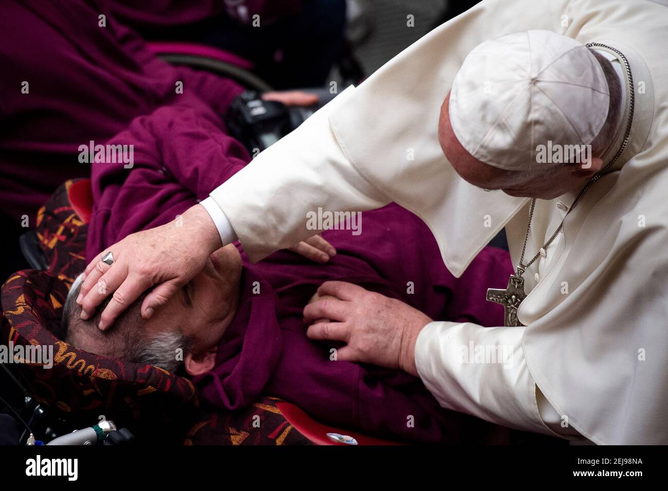 Pope francis paul vi hall Stock Photo