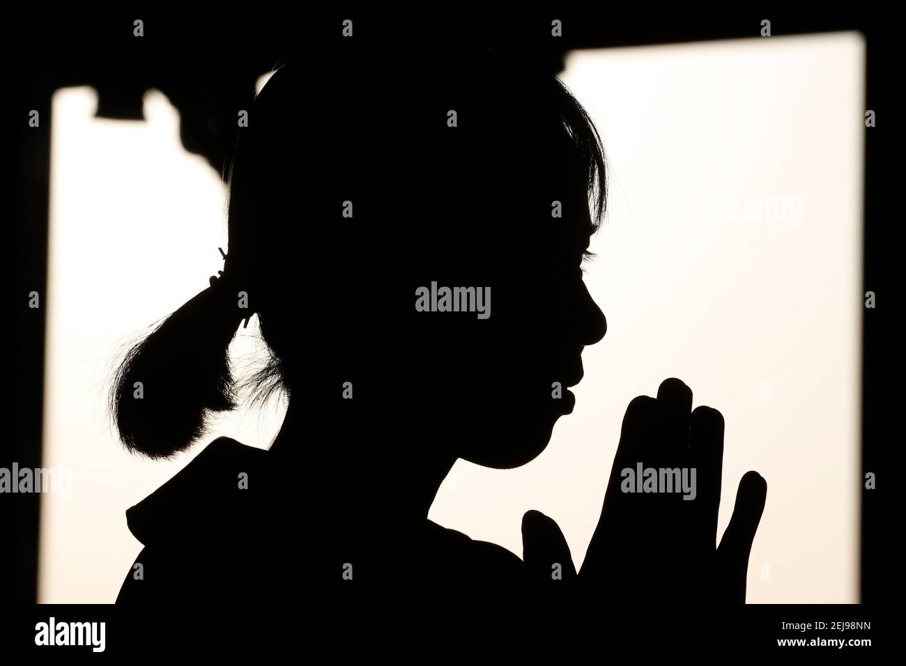 Khai doan king honored pagoda Stock Photo