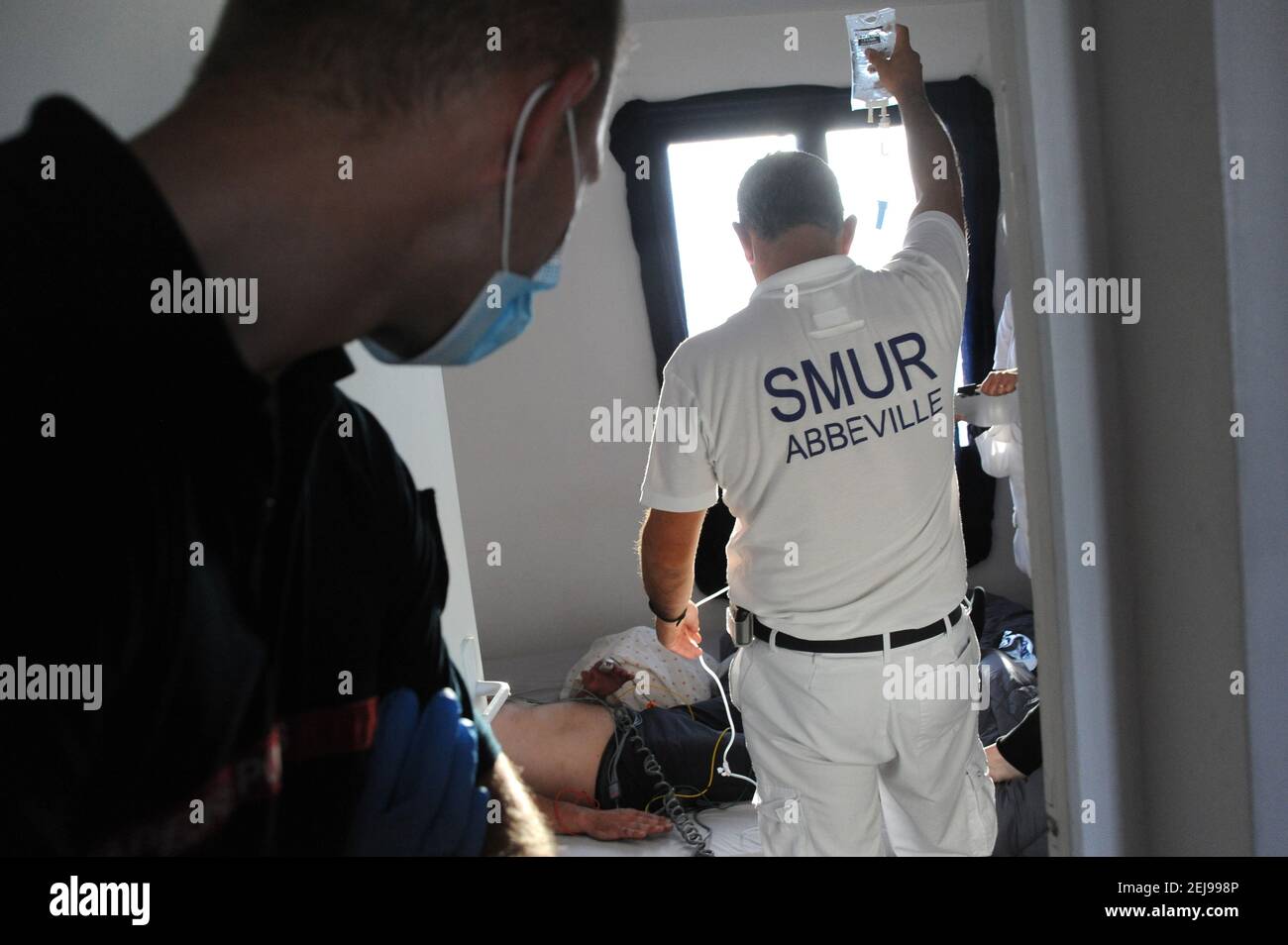 Emergency department - samu 80 - smur d'abbeville department of the somme (80) Stock Photo