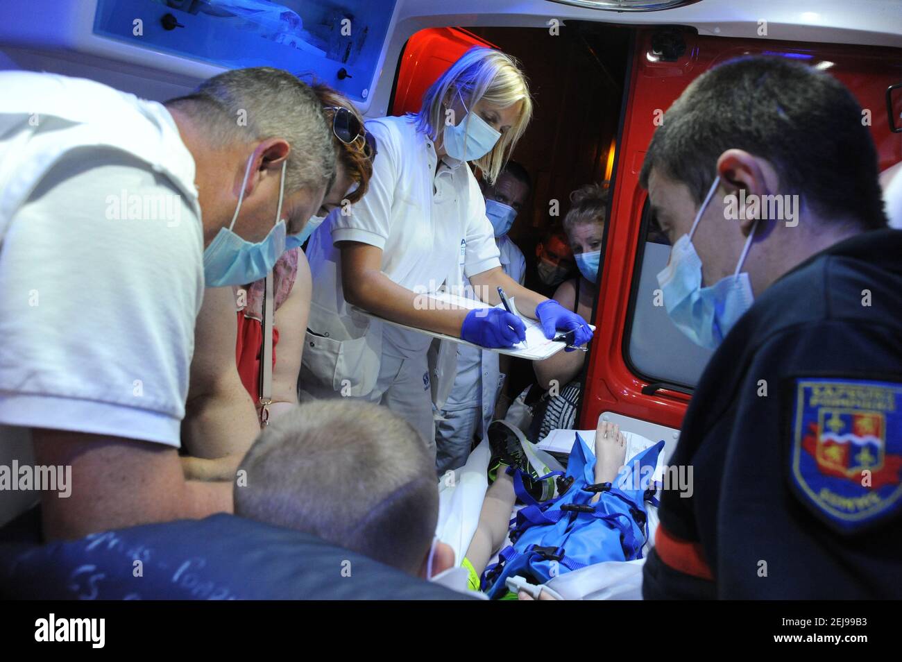 Emergency department - samu 80 - smur d'abbeville department of the somme (80) Stock Photo