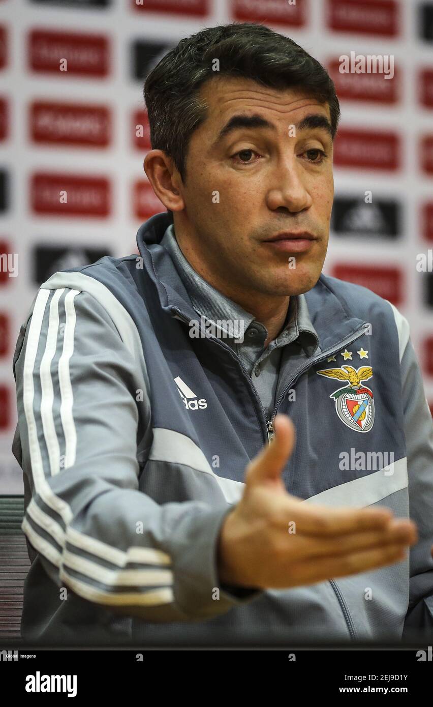 Seixal, 01/09/2020 Bruno Lage, SL Benfica coach during the prematch
