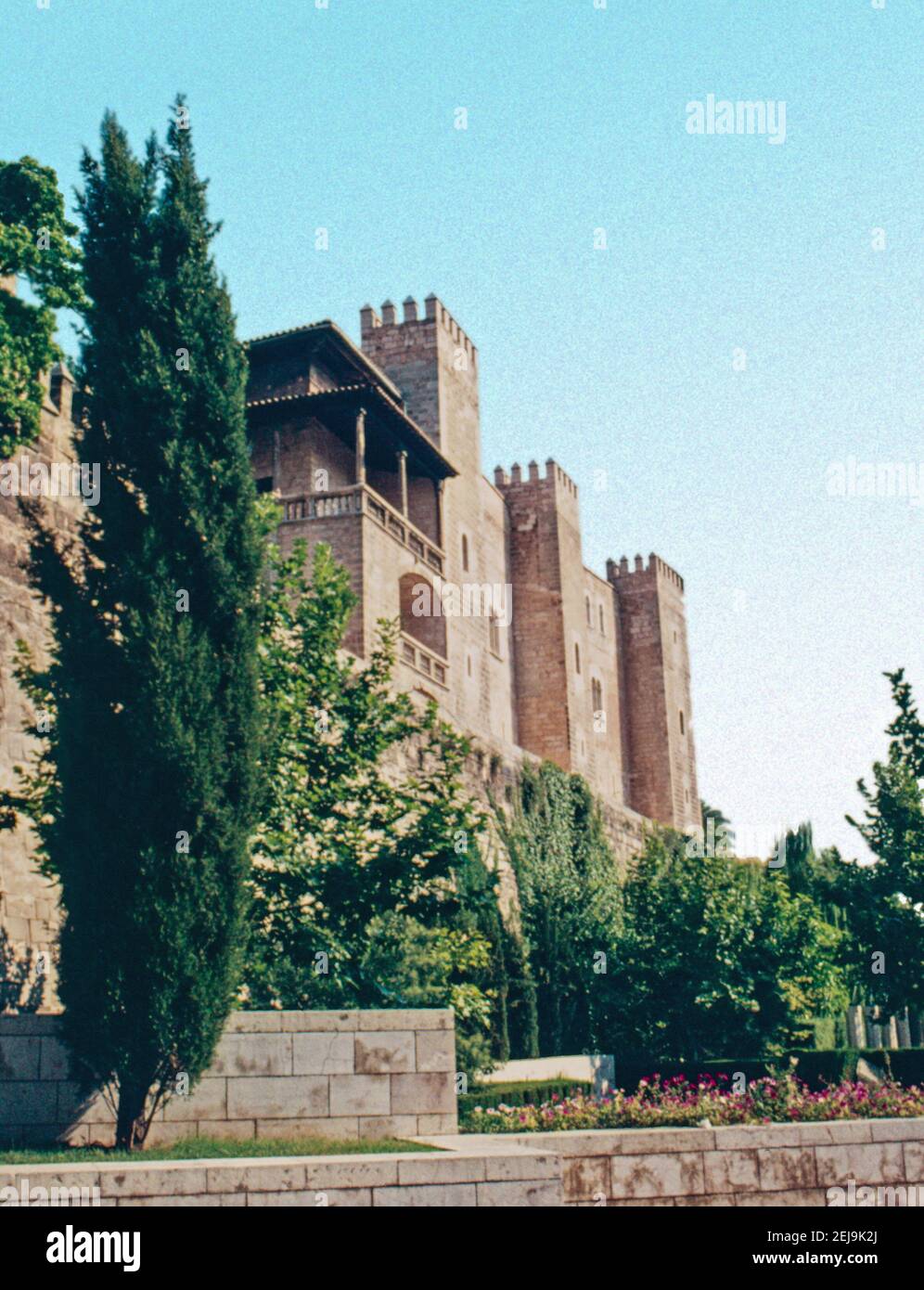 Archive scan of Palma Majorca approx 1975. The Royal Palace of La Almudiana Stock Photo