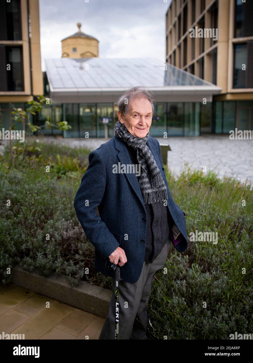 Sir Roger Penrose, Emeritus Professor at the Mathematical Institute of the University of Oxford. He has been awarded the Nobel Prize for Physics. Stock Photo