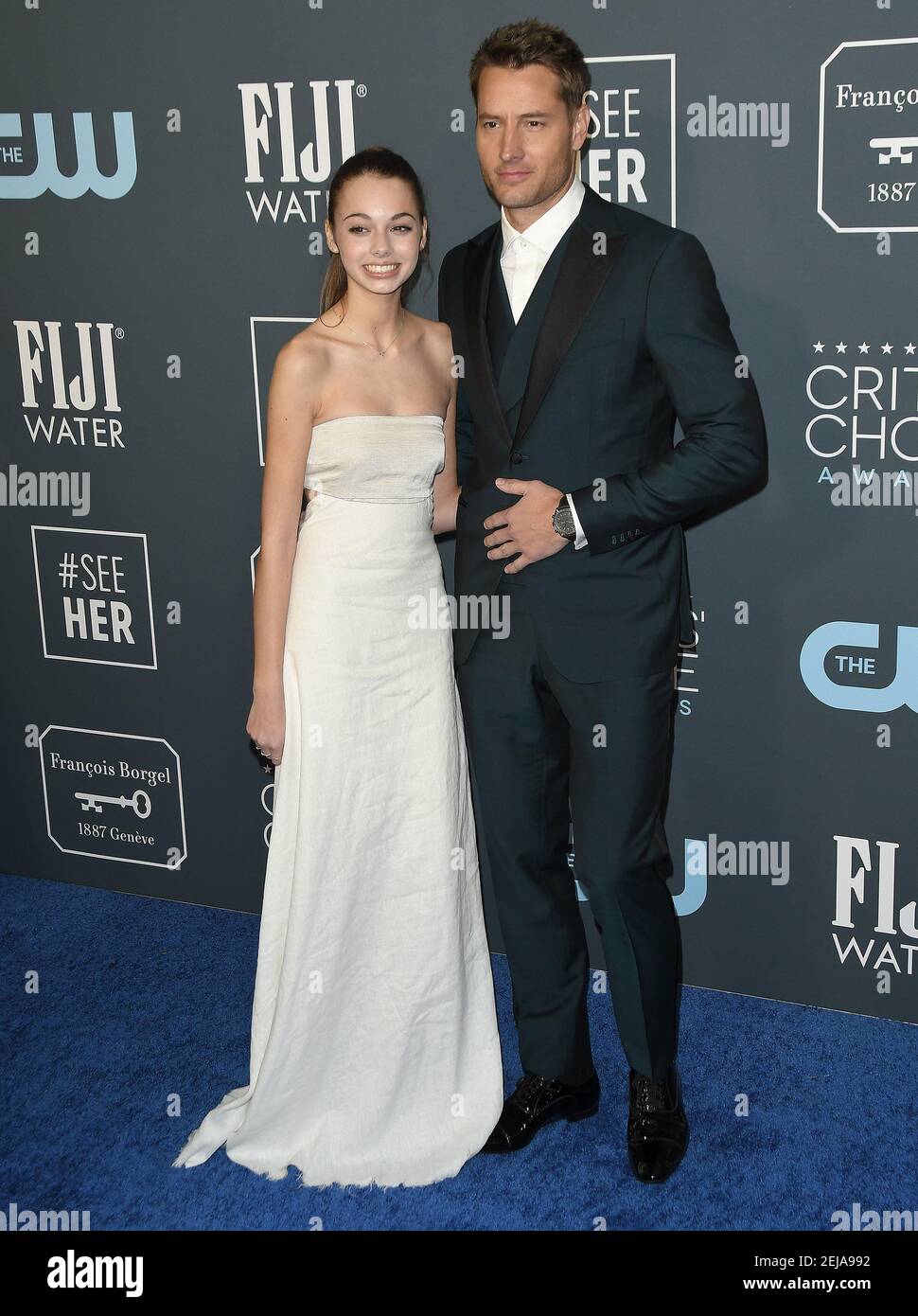 Isabella Justice Hartley and Justin Hartley at the 25th Annual Critics