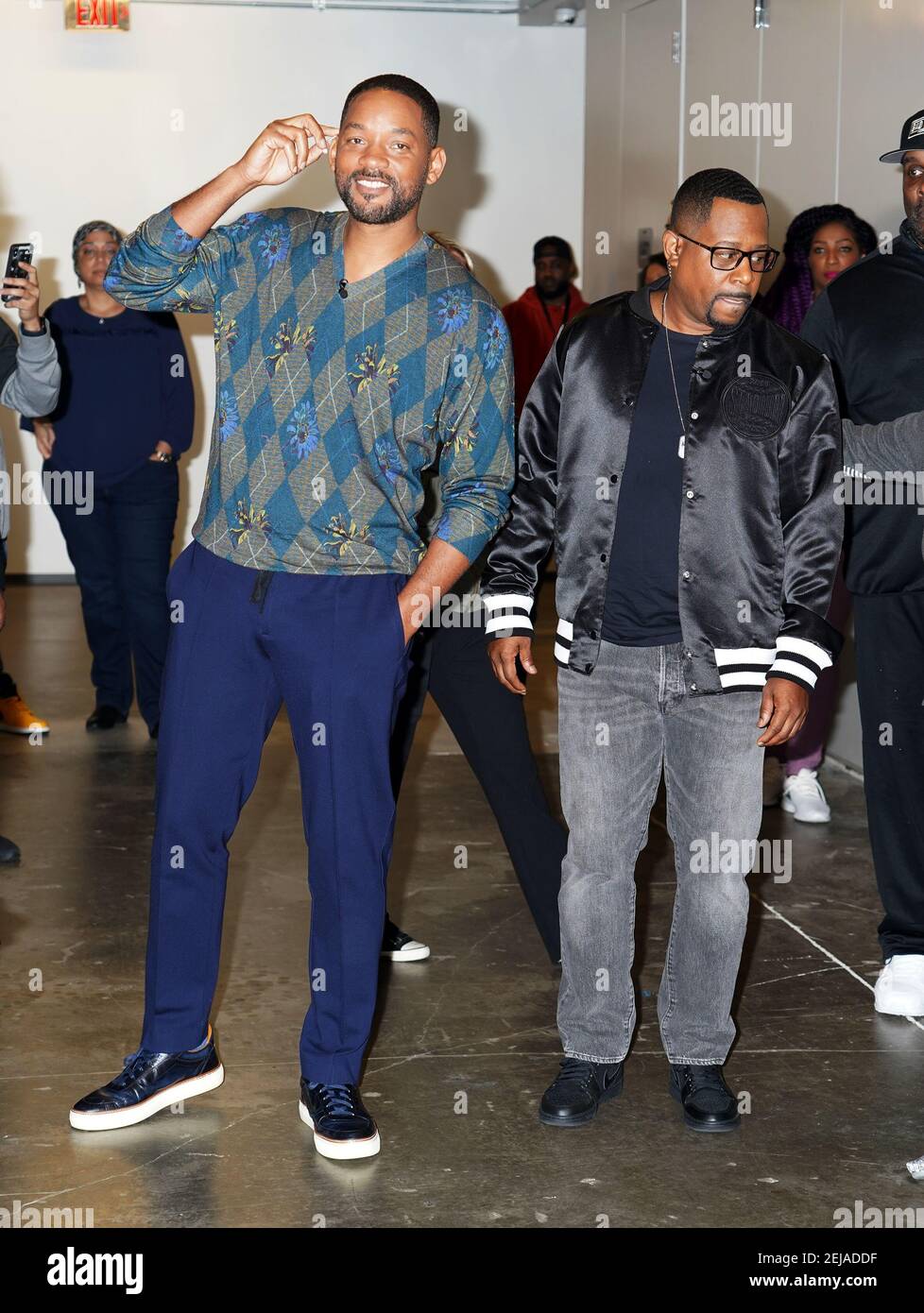 MIAMI FLORIDA JANUARY 13 Will Smith and Martin Lawrence arrive