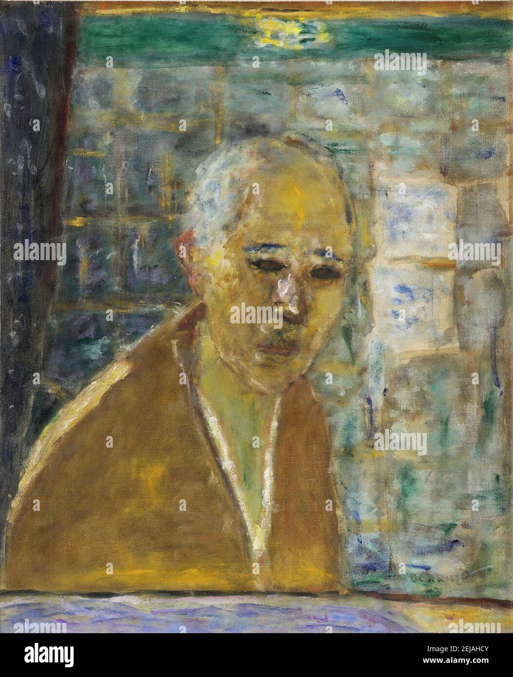 Self-Portrait at the age of 78. Museum: Fondation Bemberg, Toulouse. Author: PIERRE BONNARD. Stock Photo