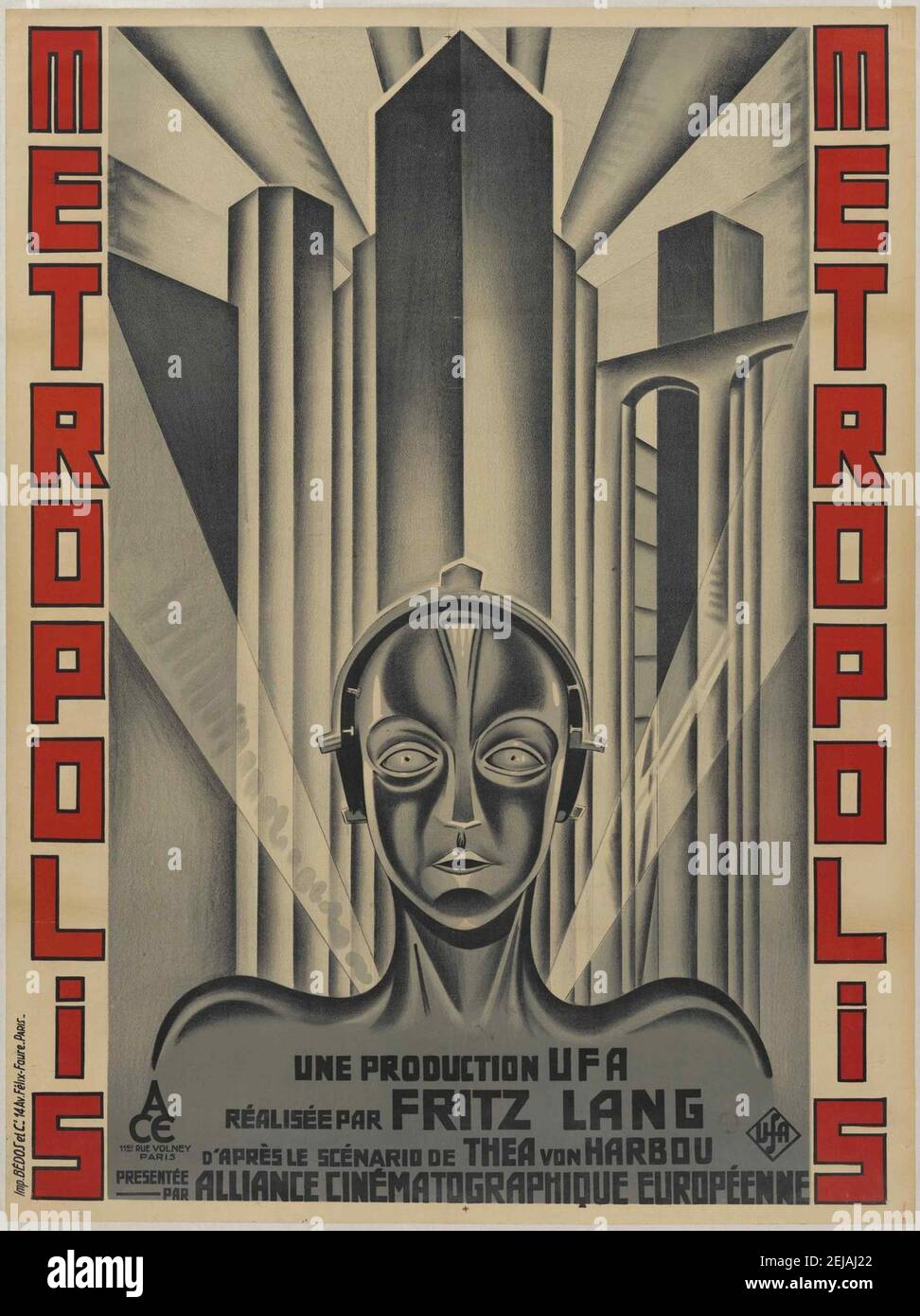 de Fritz Lang G Metropolis Poster Affiche Affiche de Film 