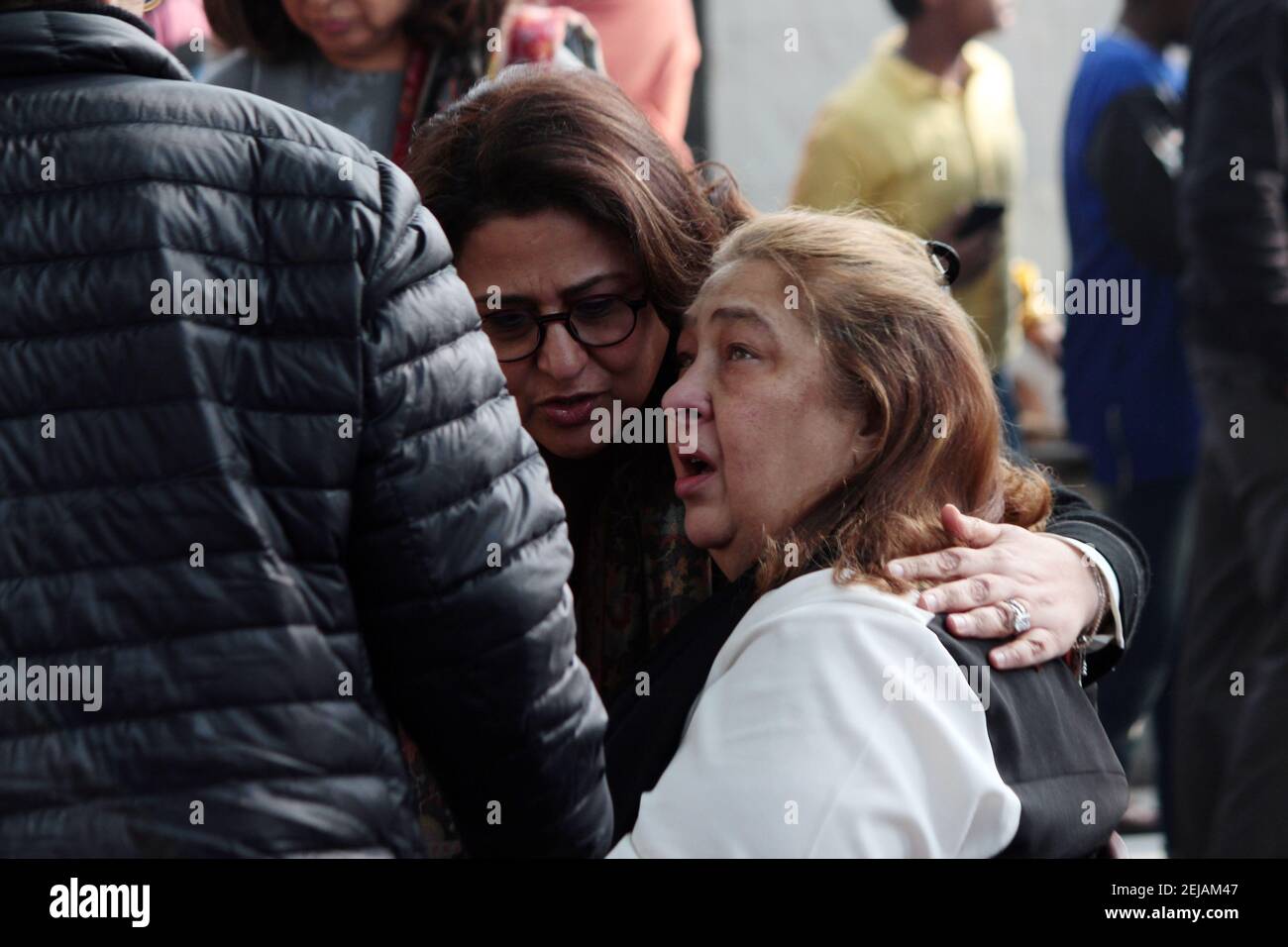 NEW DELHI, INDIA JANUARY 14 Reema Kapoor Jain at the funeral of Ritu