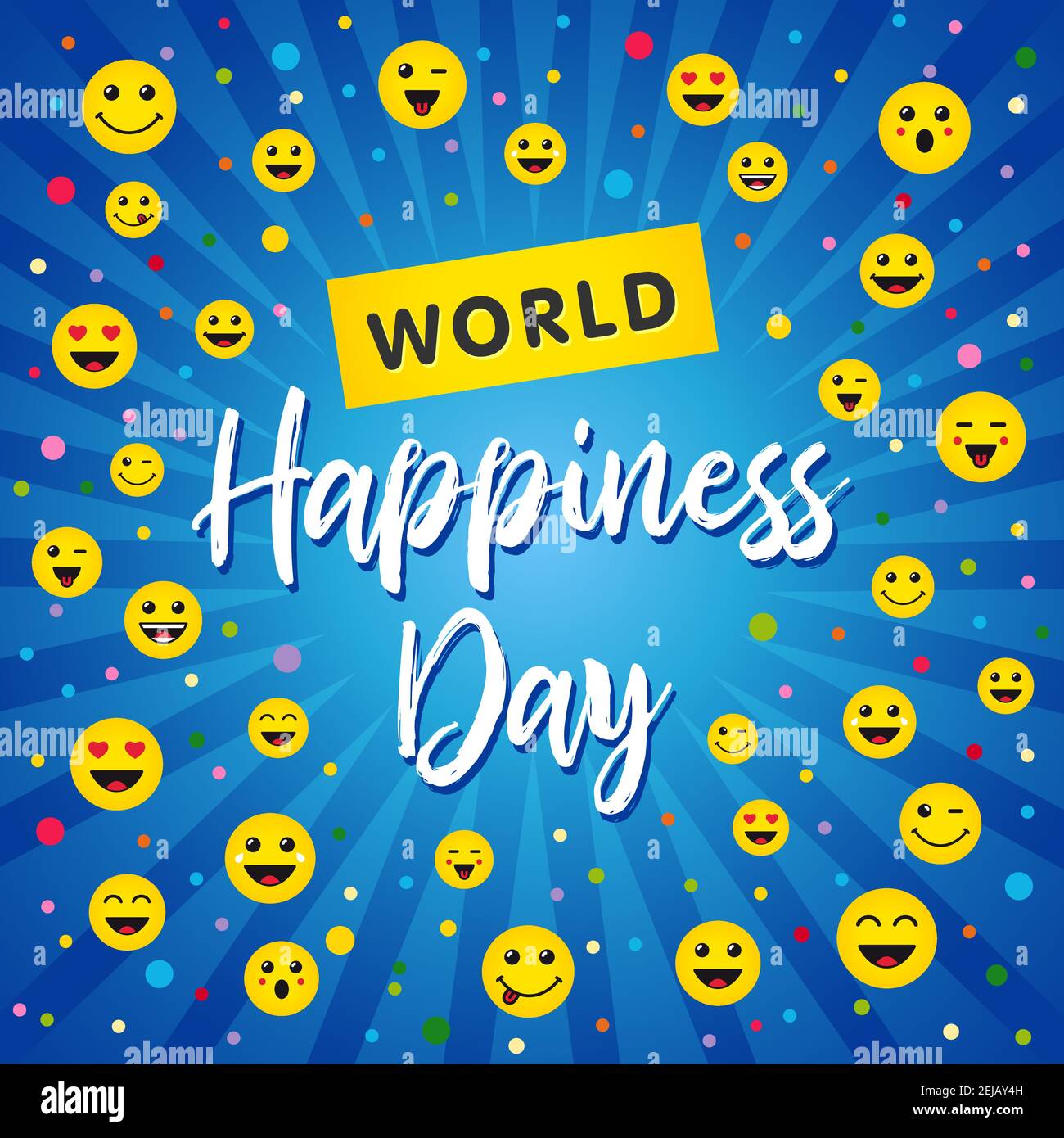 World happiness day design Stock Vector Images - Alamy