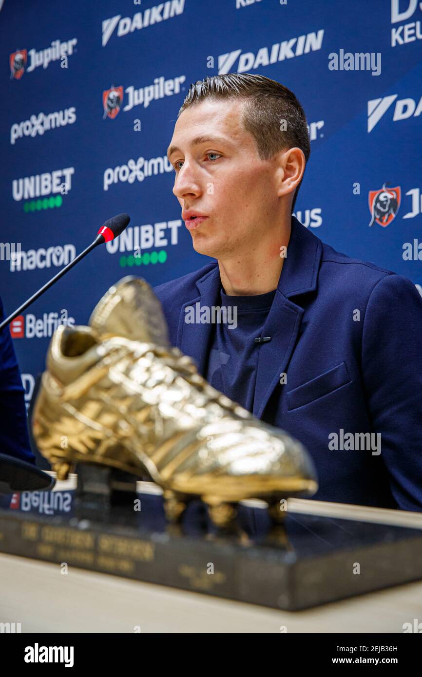 Club's Hans Vanaken pictured during a press conference of the winner of the  Golden Shoe 2019, in Brugge, on the day after the 66th edition of the  'Golden Shoe' award ceremony, Thursday