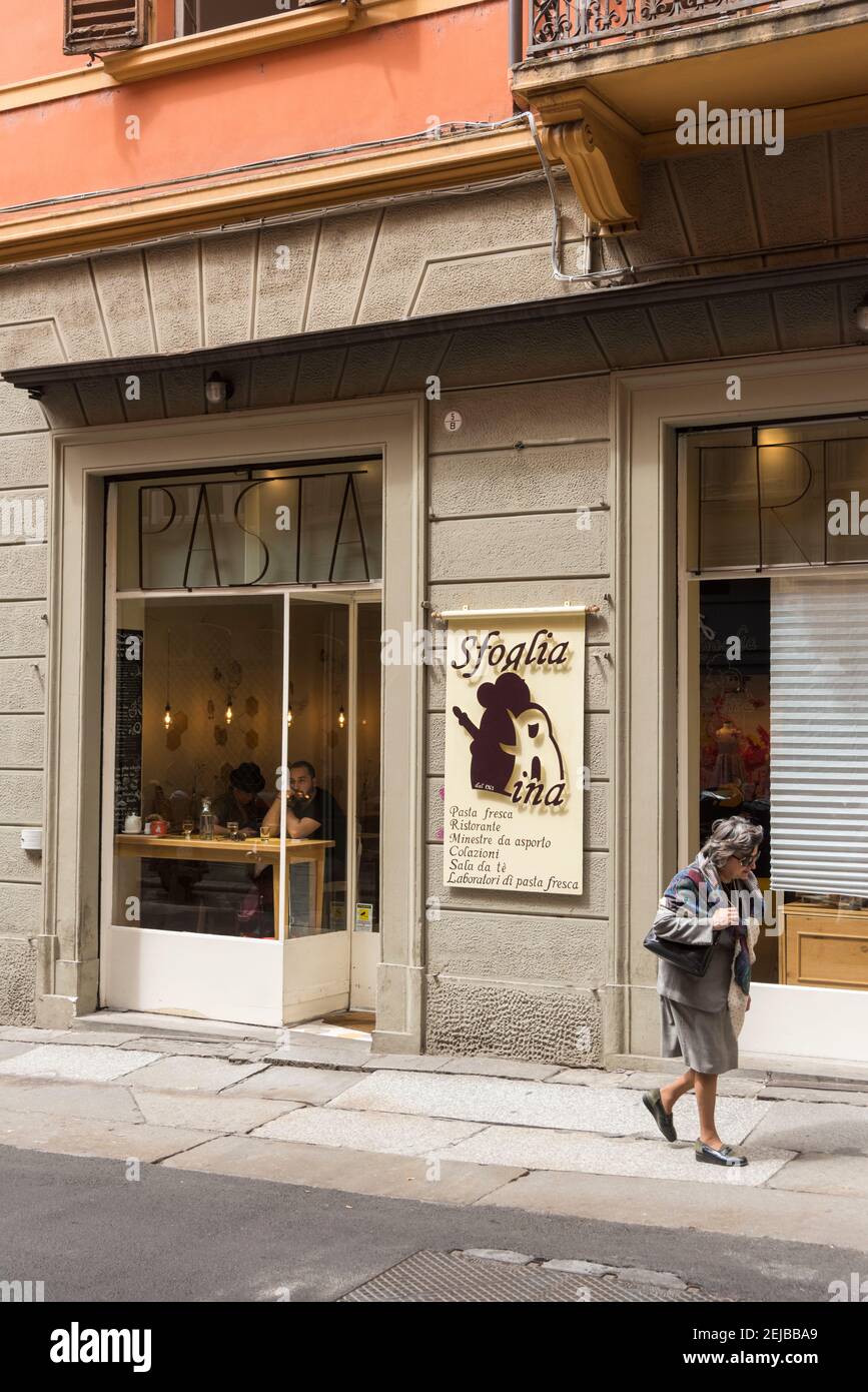 The Sfoglia ina restaurant in Bologna Italy Stock Photo