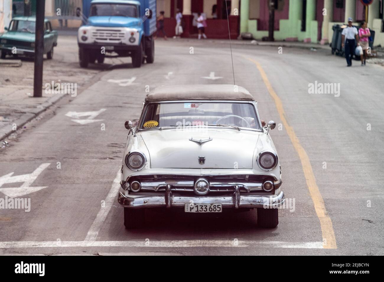 Cuba car transportation, the year is 2017 Stock Photo