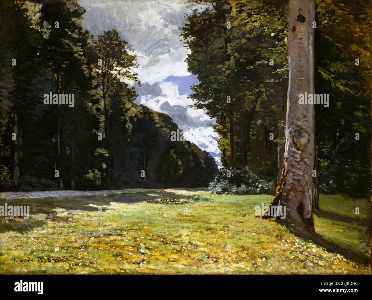 Claude Monet - Road Chailly Fontainebleau 1864 Stock Photo - Alamy