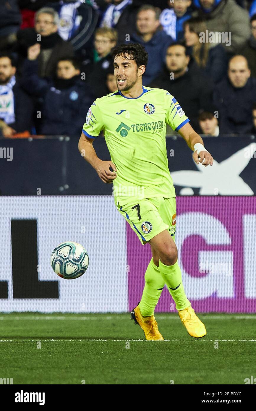 Jaime Mata Of Getafe Fc Seen In Action During The La Liga Match Between Cd Leganes And Getafe Cf At Butarque Stadium In Leganes Final Score Cd Leganes 0 3 Getafe Cf Photo