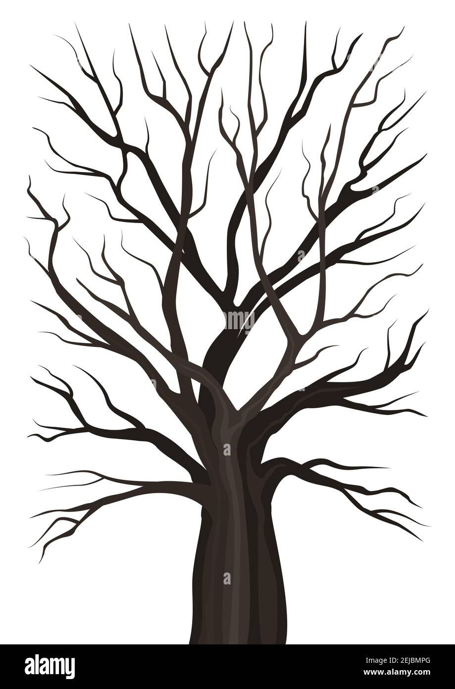Old tree without leaves Stock Vector Image & Art Alamy