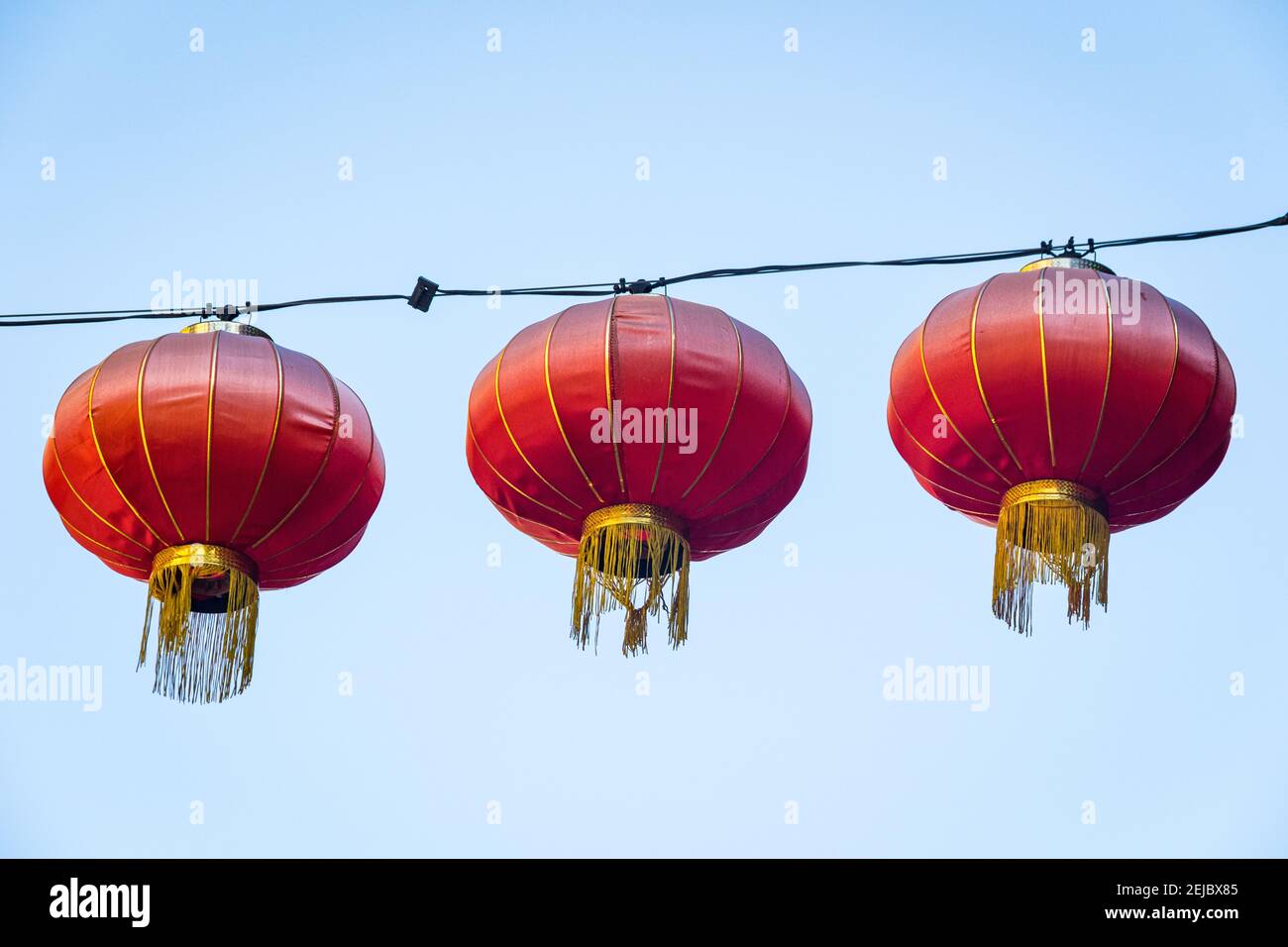 Chinese lanterns in San Francisco, California Stock Photo