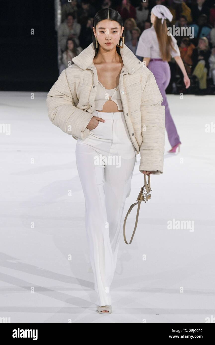 Model walks on the runway during the fashion show Jacquemus during Paris  Fashion Week Mens Fall Winter 2020-2021 in Paris, France on Jan. 18, 2020.  (Photo by Jonas Gustavsson/Sipa USA Stock Photo - Alamy