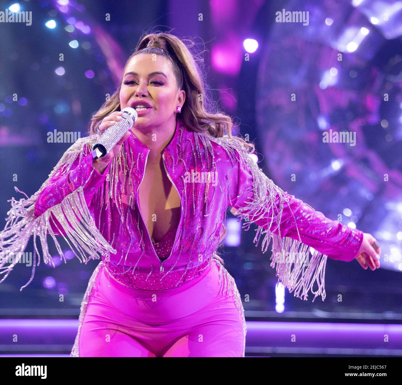MIAMI, FL - JAN 19: Special guest Chiquis Rivera performs during