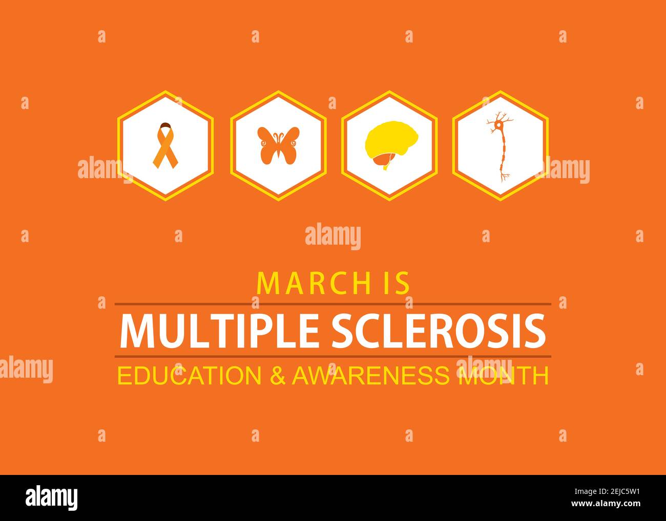 Multiple sclerosis awareness ribbon Stock Vector Images Alamy